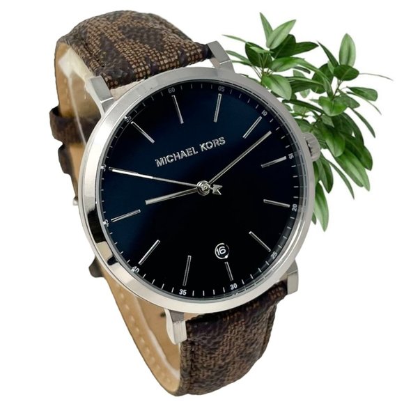 🔥🔥🔥🌸NWT 🌸✅🔥🔥MICHAEL KORS Irving Three-Hand Brown PVC Watch MK8813 - Picture 2 of 8